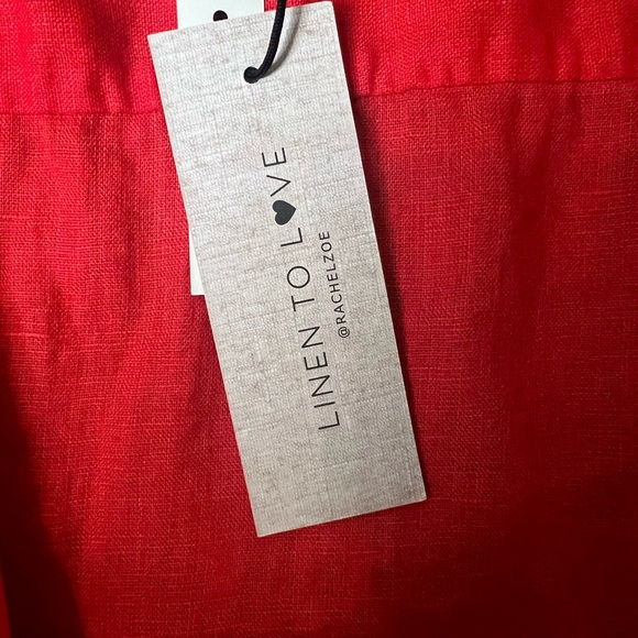 Rachel Zoe Scarlet Linen Shirt - Picture 7 of 11